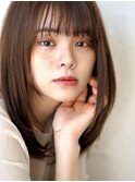 大人ガーリー◎フェミニンレイヤーカット酸性ストレートシャギー