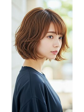 ビューティフルマインド(Beautiful mind) 軽やかウォームブラウンボブ