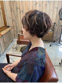 くせ毛　マッシュショート