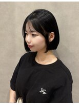 クラネ(CLANE.)&nbsp;地毛風カラー/タッセルボブ/顔まわり