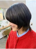 大人マッシュウルフ/髪質改善トリートメント/前髪あり/20代30代