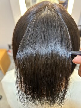 美髪ストレート　ボブカット