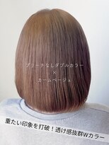 サラジュ 仁川店(SARAJU) 【Wカラー特化】森山担当 ブリーチなし×カームベージュ