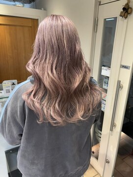 テトラ バイ ネオリーブ 横浜西口店(tetra by neolive) ハイトーン ペールラベンダー ケアブリーチ ロング 横浜★