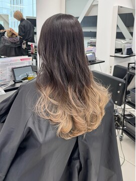 アライブ キチジョウジ(ALIVE Kichijoji) 【ALIVE吉祥寺】ホワイトベージュグラデーション黒髪