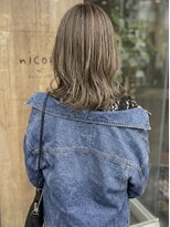 ニコリヘアワークス(nicori hair works)&nbsp;ミディアム×ハイライト×レイヤー3
