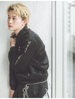 メンズサロン リノ(Men's salon Lino) センター分けウルフ×ハイトーン