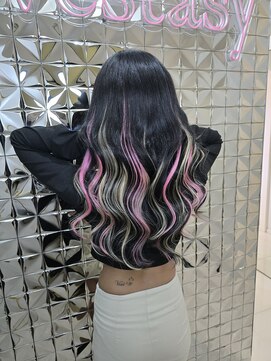 ラブスタシー 名古屋栄(Lovestasy) ピンク×ブロンドメッシュ