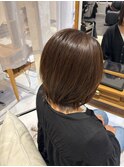 髪質改善ケアカラー×レイヤーボブ