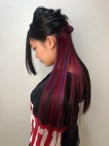 アッシュ 戸塚店(Ash)&nbsp;戸塚・インナーカラー・レッド×バイオレット