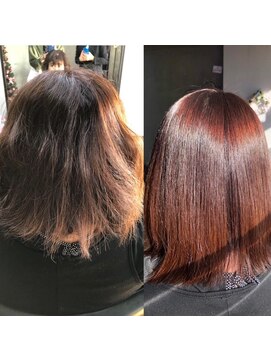 レディースタイルすぎやま つや髪縮毛矯正ストレート