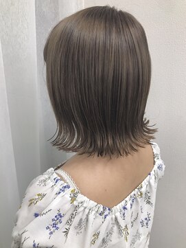 ルノン シェリー(LUNON cheliy) 【LUNONcheliy】カジュアル外ハネボブ×ミルクティーベージュ