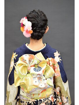 ベル(BELL) 編み込みアップスタイル☆成人式 【BELL桜新町/用賀】