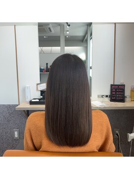 トゥーリ 浜町店 長崎(tuuli) シナモンベージュ×艶ストレート