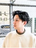 七三オールバックコンマヘア