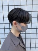韓国センターパートコンマヘアナチュラルマッシュ横顔