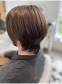 大人小顔ショートボブ×オーガニックカラー30代40代50代