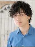 モテ抜け感ランダムソバージュの黒髪ラフマッシュM北浦和