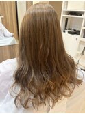 ふんわりカールヘルシースタイルルーズヘアショコラアッシュ
