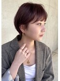 こなれ感ショートボブ x まろみピンクブラウン