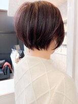 キャアリー(Caary)&nbsp;小顔補正立体カット福山市caary小顔ボブ　ショートヘア40代50代