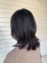 ラコスタ(LaCosTa)&nbsp;ナチュラル綺麗なくびれワンカールミディアム 黒髪暗髪