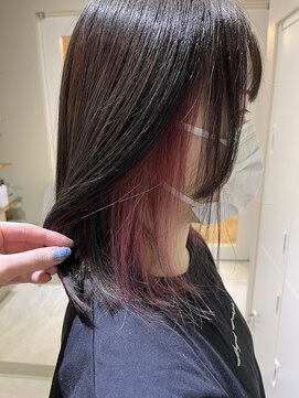 グロウ 恵比寿(grow) インナーカラー×ピンク