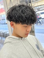 エルマーク 梅田(L-MARK)&nbsp;スペインカールスパイラルパーマツイストパーマフェード短髪