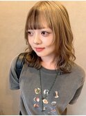 明るめベージュミルクティーダブルカラーブリーチ長岡/新潟/宮関