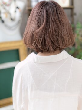 カバーヘア ブリス 北浦和(COVER HAIR bliss) ★ベビーピンクくせ毛風小顔Aラインボブパーマ20代30代40代★10