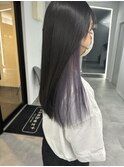 20代30代大人かわいい艶感イヤリングカラーラベンダー