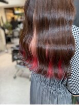 ヴァイス 渋谷店(VAICE)&nbsp;《ロング×インナーカラー　ピンク赤 》