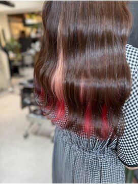 ヴァイス 渋谷店(VAICE) 《ロング×インナーカラー　ピンク赤 》