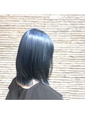 ブルーシルバーアッシュブルージュ透明感カラー