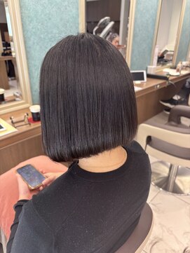 アッシュ 下北沢店(Ash) 癖毛でも縮毛矯正で収まるボブ