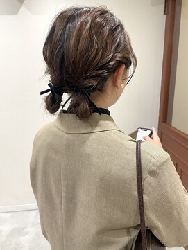 プフ 伏見(puf) [puf 伏見/丸の内/栄/名古屋]ツインお団子アレンジ★鳥山