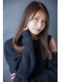 重め切りっぱなしロング 髪質改善トリートメント