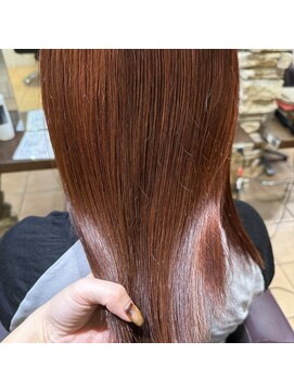 リー 甲子園(Lee) ブリーチなしレッドピンクカラー