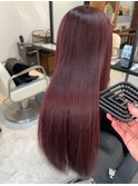 30代40代髪質改善ココアブラウン艶感ストレート透明感赤み消し