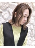 #パーマボブ#フェイスフレーミング#ベージュ