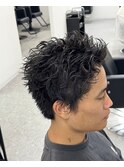 スパイキーショートスパイキーパーマ