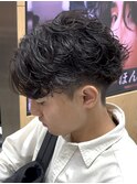 天神シャドウパーマッシュウルフツイストスパイラルパーマ緩め