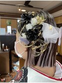 モード系飾りボブ