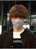 プードルパーマメンズカットスパイラルパーマツイスパ波巻き