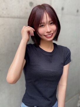 タム(tam) 切りっぱなし×フェイスレイヤー