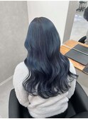 ブルー　ダブルカラー　ケアブリーチ