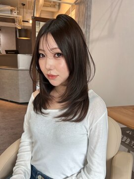 ムージー(moug) layer cut /暗髪/韓国/広島/袋町