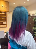 クロリ(Coloris)&nbsp;ターコイズブルー＋インナーピンク