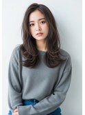 アディクシーカラーハイライトダブアルカラーレイヤーカットボブ