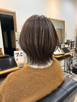 ハイライトアッシュグレーカラー